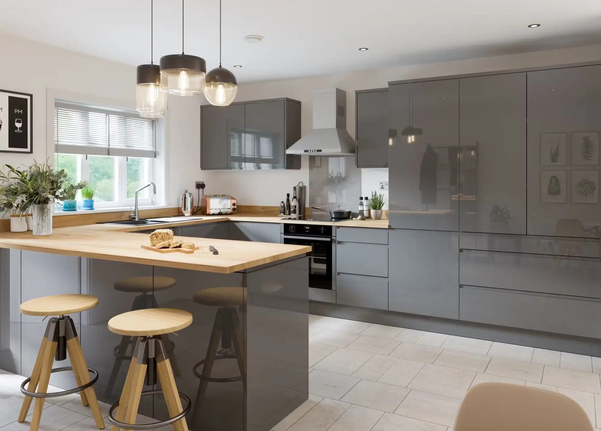 Discover versatile peninsula kitchen layouts, a hallmark of our Contemporary Kitchens by Kitchen Renovations Hamilton.